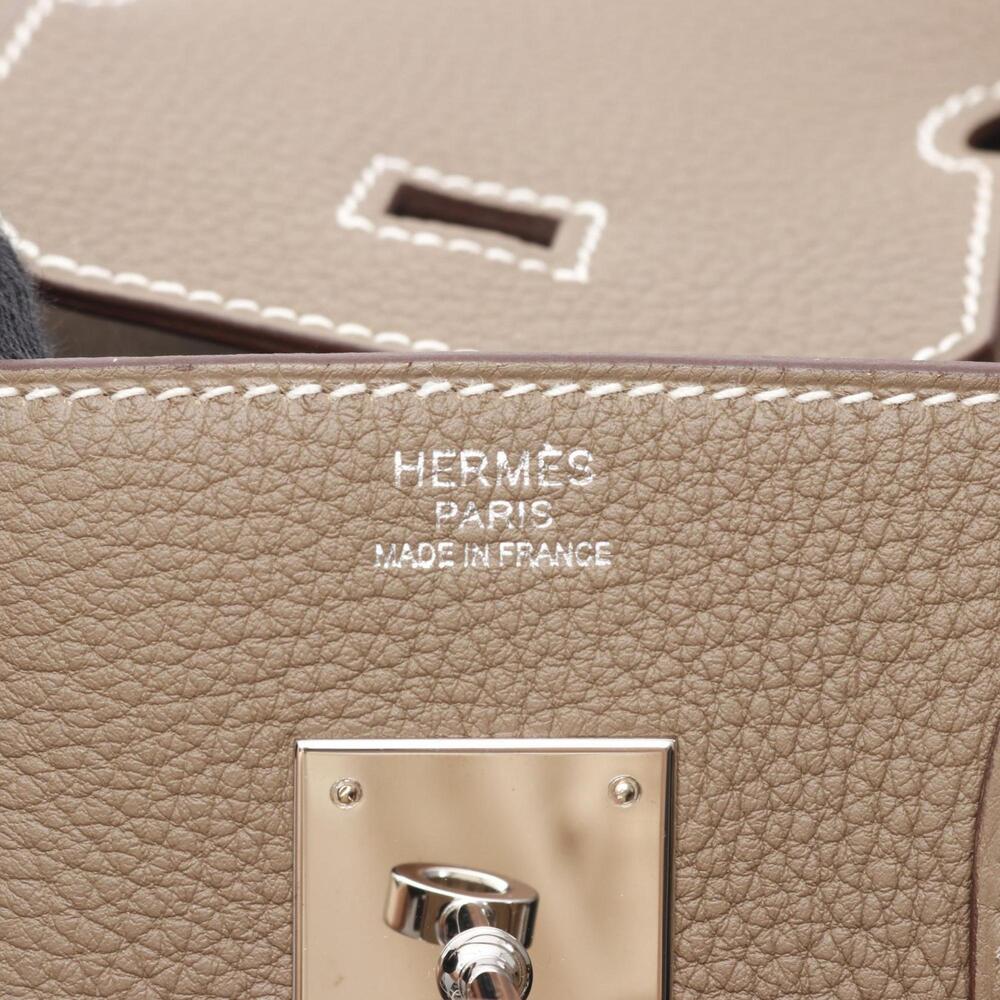 Hermes Birkin 30 Handbag, Leather Togo, Women's, Beige - Picture 4 of 10